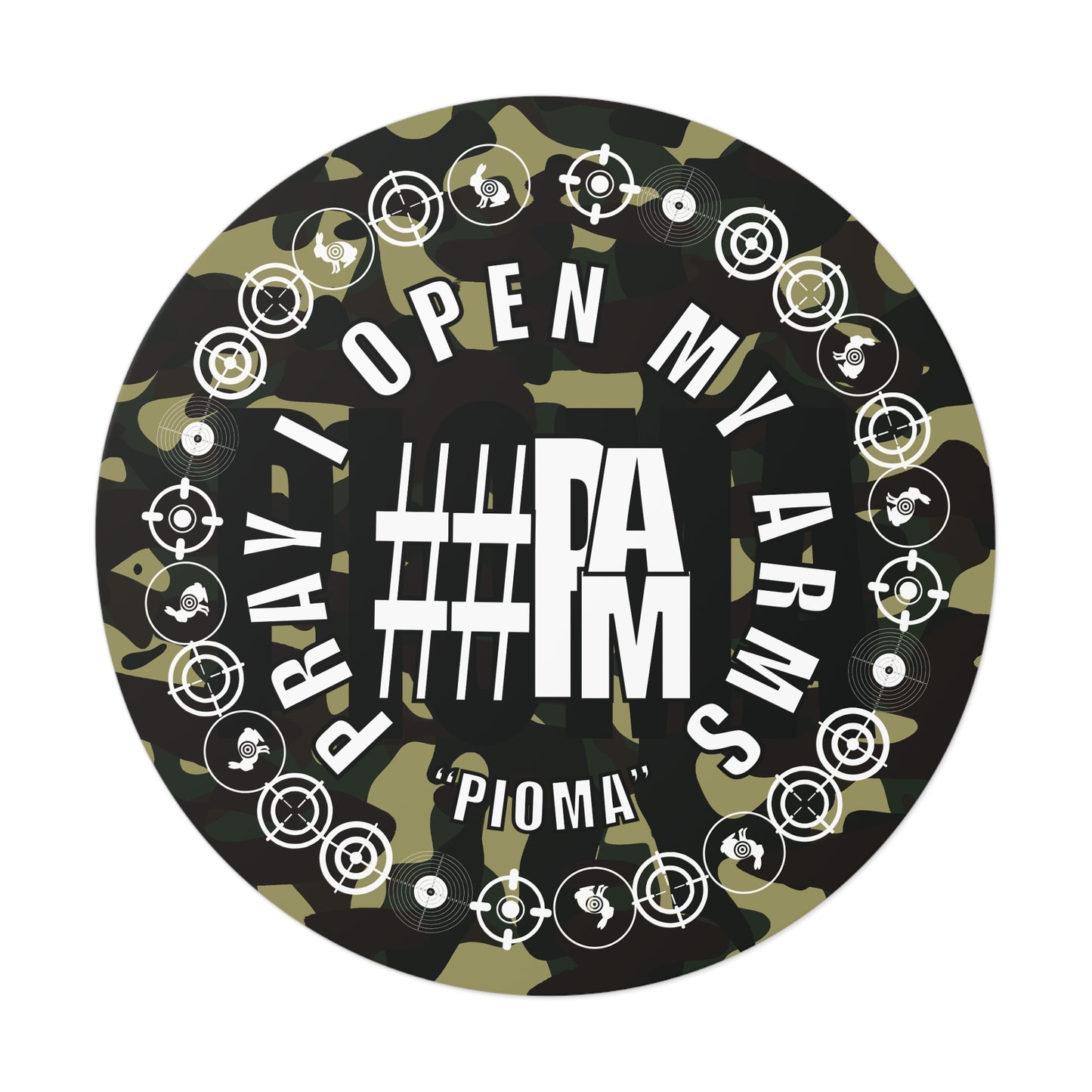 "PIOMA" Army Sticker